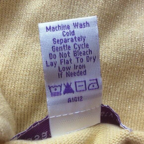 Susan Graver Style Yellow Gold Metallic Sleeveless Tank Top Sweater Size 3X - Picture 3 of 5